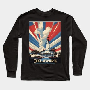 Delaware United States of America Tourism Vintage Poster Long Sleeve T-Shirt